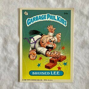 Garbage Pail Kids Card 1986 Topps - 94a Bruised Lee